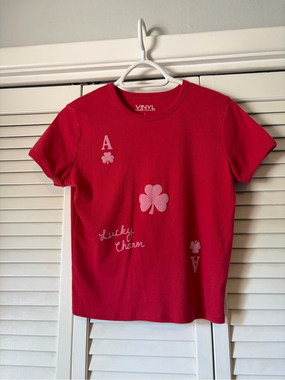 Target Red "Lucky Charm" Graphic Short Sleeve Baby Tee